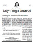 Click to view Kriya Yoga Journal - Volume 24 Number 3 -  Fall - 2017