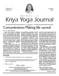 Click to view Kriya Yoga Journal - Volume 27 Number 2 -  Summer - 2020