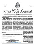 Click to view Kriya Yoga Journal - Volume 31 Number 2 -  Summer - 2024