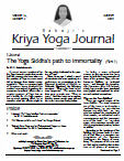 Click to view Kriya Yoga Journal - Volume 16 Number 2 - Summer 2009