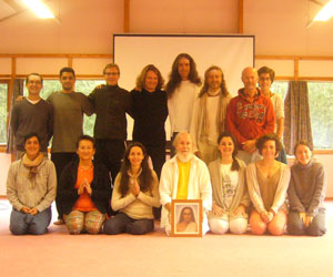 Here is the group who received the 3rd initiation into the 144 Kriyas from M. G.Satchidananda at the 
              Chateau Fondjouan, near Orleans, France, August 22-29, 2014 (click image to enlarge)