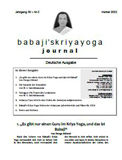 Babaji's Kriya Yoga Journal - Jahrgang 30 – Nr. 3 - Herbst 2023